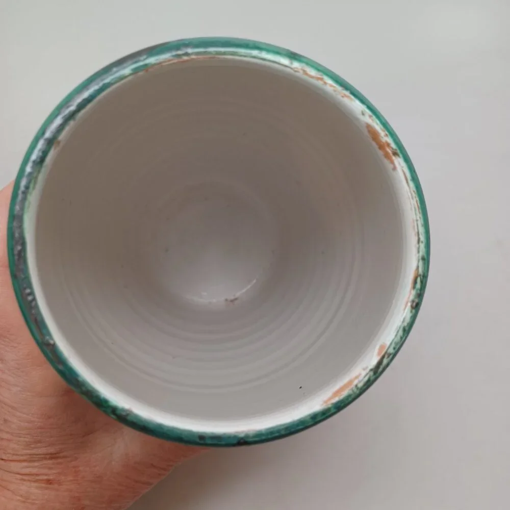 Vintage Italian Vase Hand Painted 8